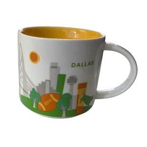 Starbucks DALLAS 2012 You Are Here Collection Series Ceramic Coffee Mug 14oz